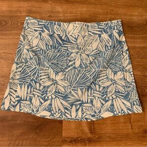 Rip Skirt Hawaii Wrap Around Hook & Loop Length 1 Medium Blue White Floral Palms